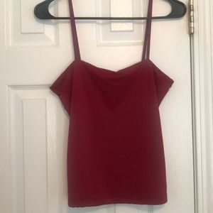 Maroon tank top from Cotton On